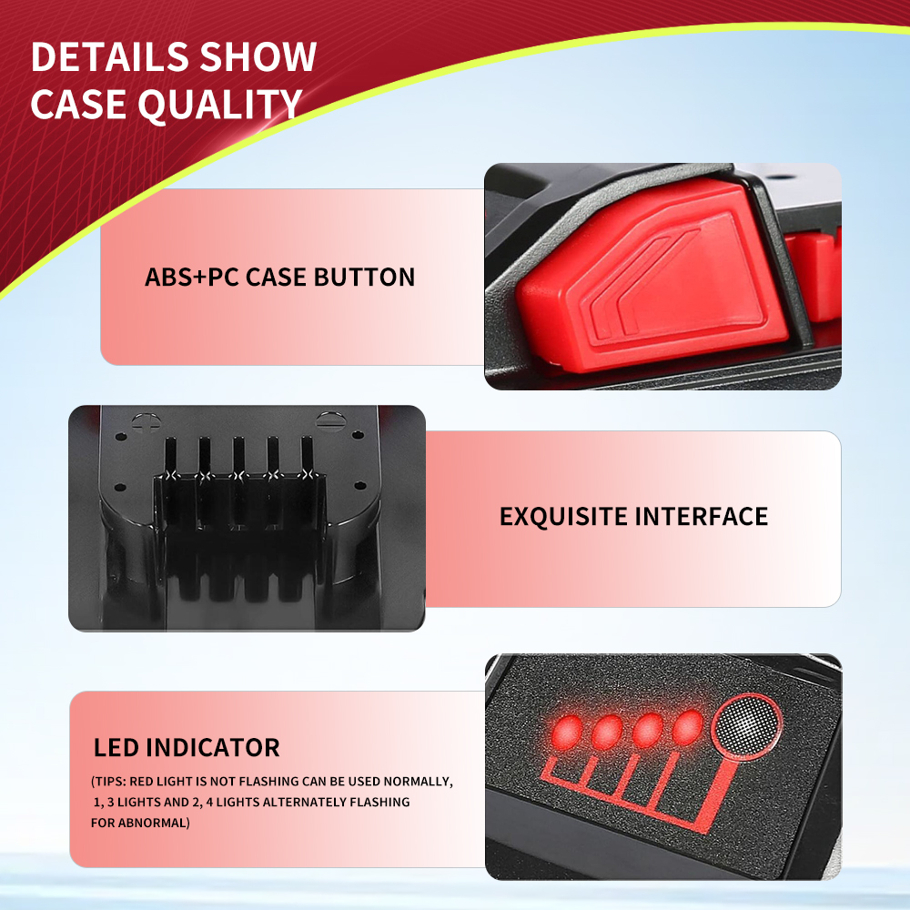 Replacement Battery Compatible with Milwaukee M18 Tools – 18V 12.0Ah - Image 5