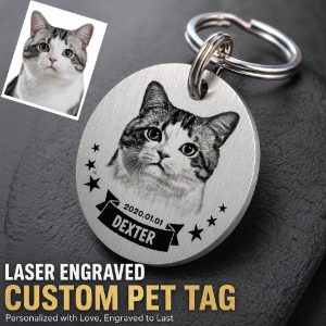 Choose Your Preferred Design Style and Customize a Unique Look for Your Pet’s ID Tag with Detailed Engraving and Timeless Appeal