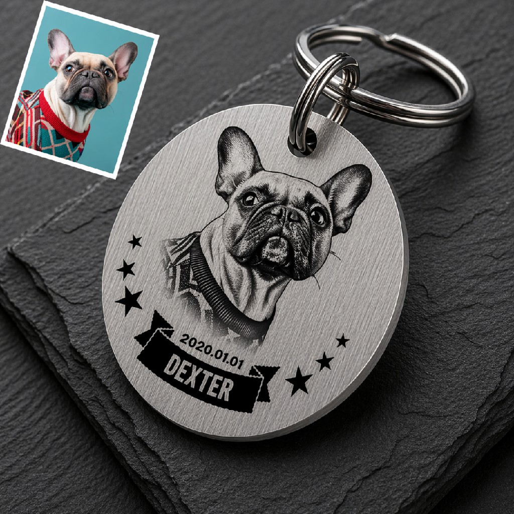Choose Your Preferred Design Style and Customize a Unique Look for Your Pet’s ID Tag with Detailed Engraving and Timeless Appeal - Image 3