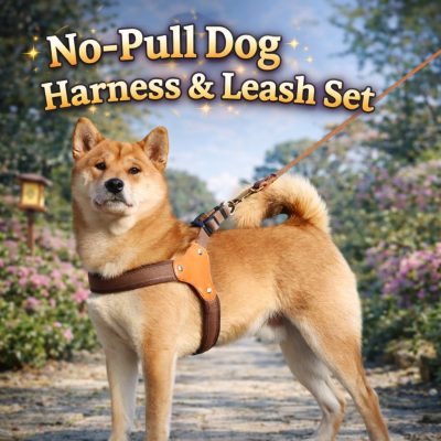 No-Pull Dog Harness & Leash Set for Small Medium Dogs