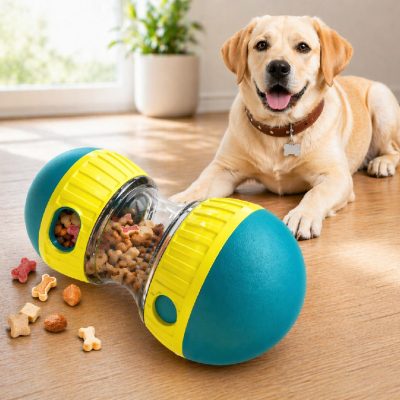 Interactive Wobble Treat Ball for Dogs & Cats