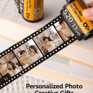Personalized Film Photo Album – Custom Picture Roll Gift for Couples, Anniversary & Special Memories