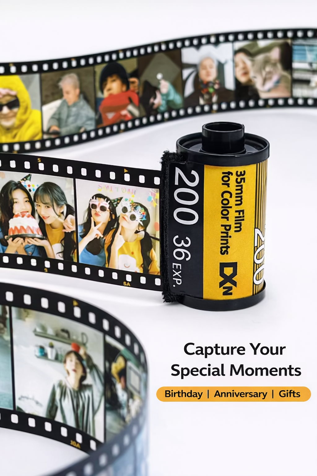 Personalized Film Photo Album – Custom Picture Roll Gift for Couples, Anniversary & Special Memories - Image 4