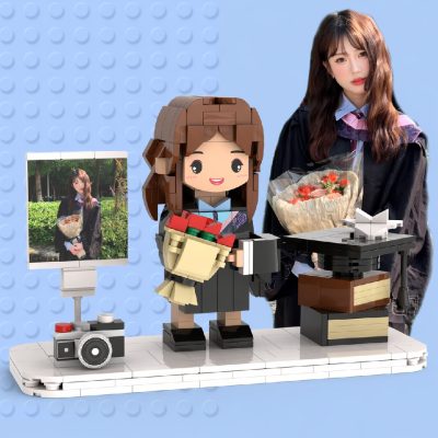 Personalized Photo Brick Figure Custom Couple Gift