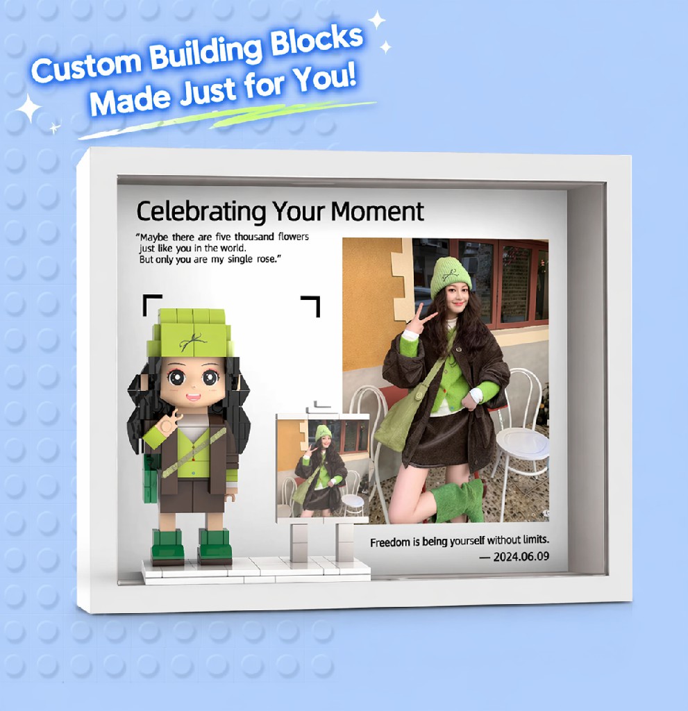 Personalized Photo Brick Figure – Custom Couple Mini Figure, DIY Portrait Gift for Boyfriend, Girlfriend, Birthday or Anniversary - Image 4