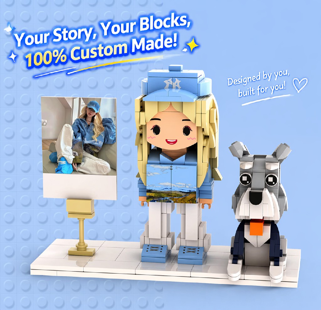 Personalized Photo Brick Figure – Custom Couple Mini Figure, DIY Portrait Gift for Boyfriend, Girlfriend, Birthday or Anniversary - Image 3