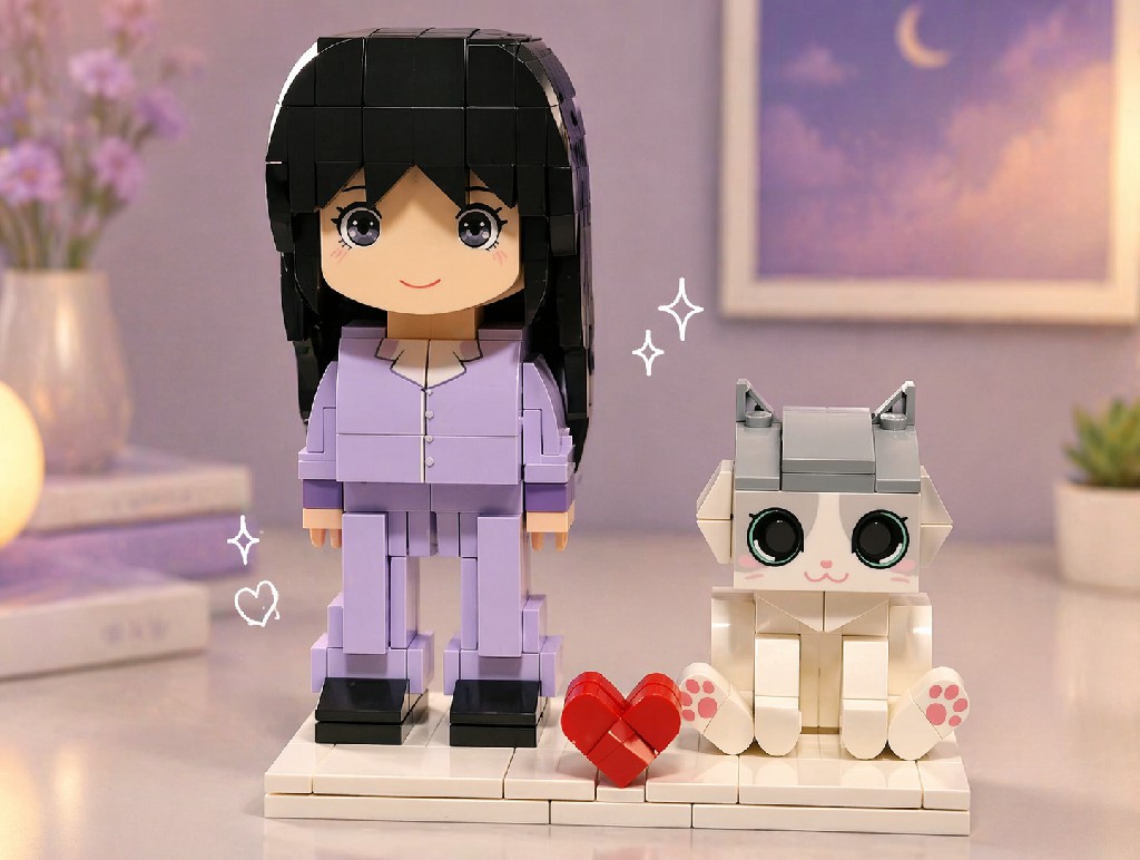 Personalized Photo Brick Figure – Custom Couple Mini Figure, DIY Portrait Gift for Boyfriend, Girlfriend, Birthday or Anniversary - Image 2