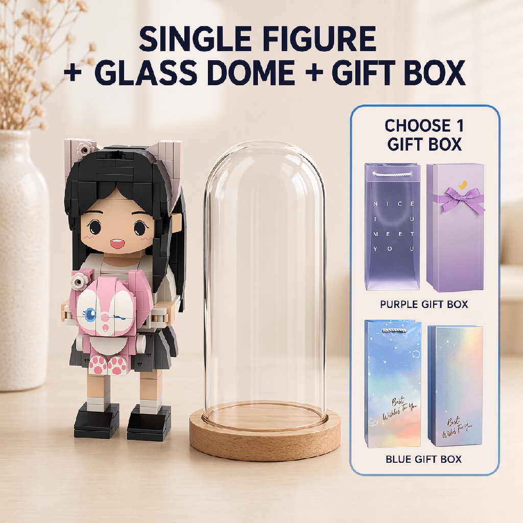 Personalized Photo Brick Figure – Custom Couple Mini Figure, DIY Portrait Gift for Boyfriend, Girlfriend, Birthday or Anniversary - Image 7