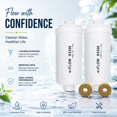 K5366 Replacement Fluoride Water Filters PF-2 Style Cartridges