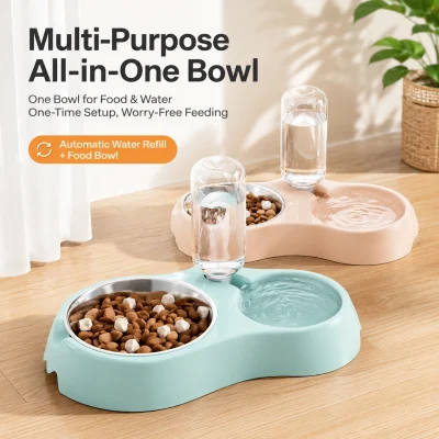 Double Pet Water Bowl