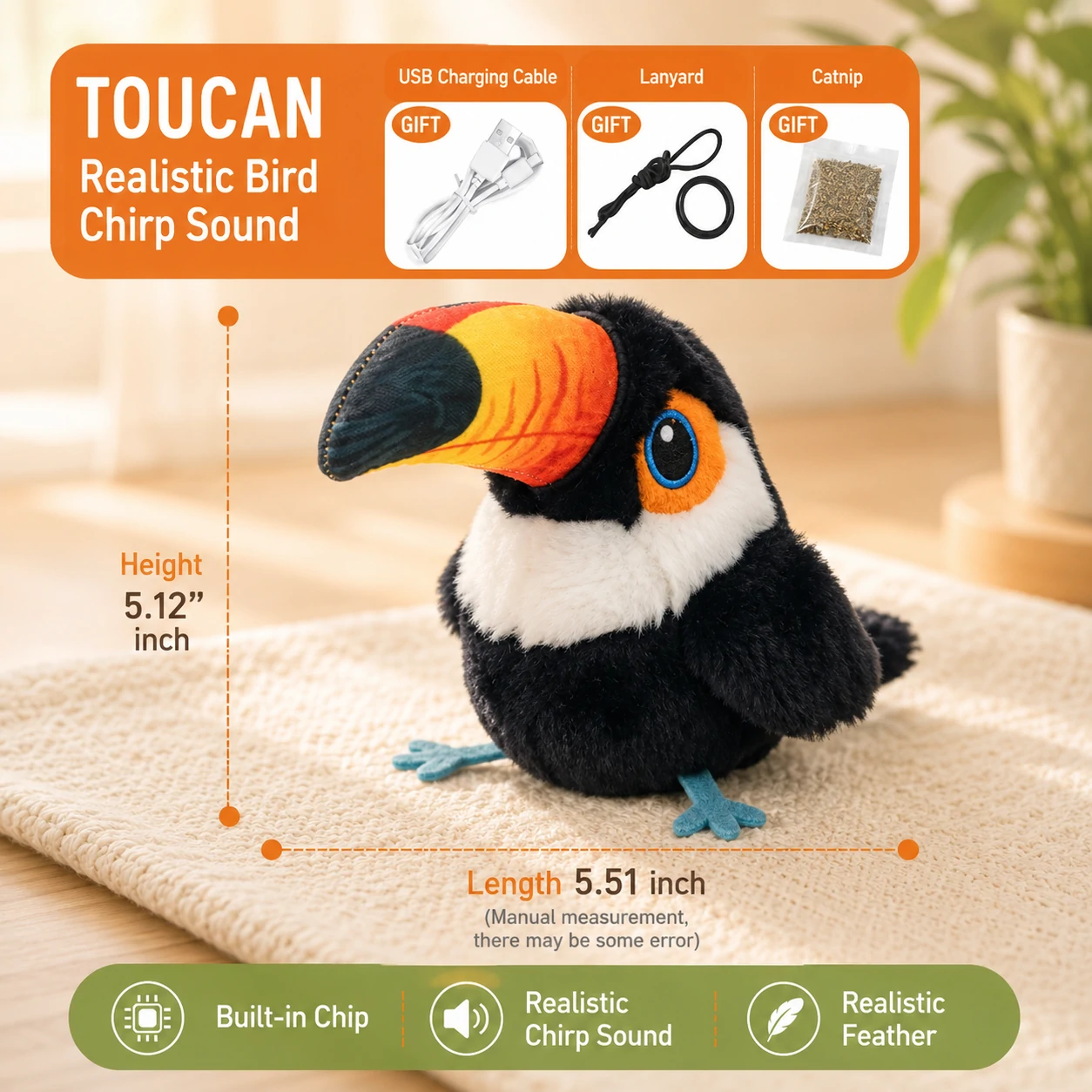 Interactive Flapping Bird Cat Toy - Image 15