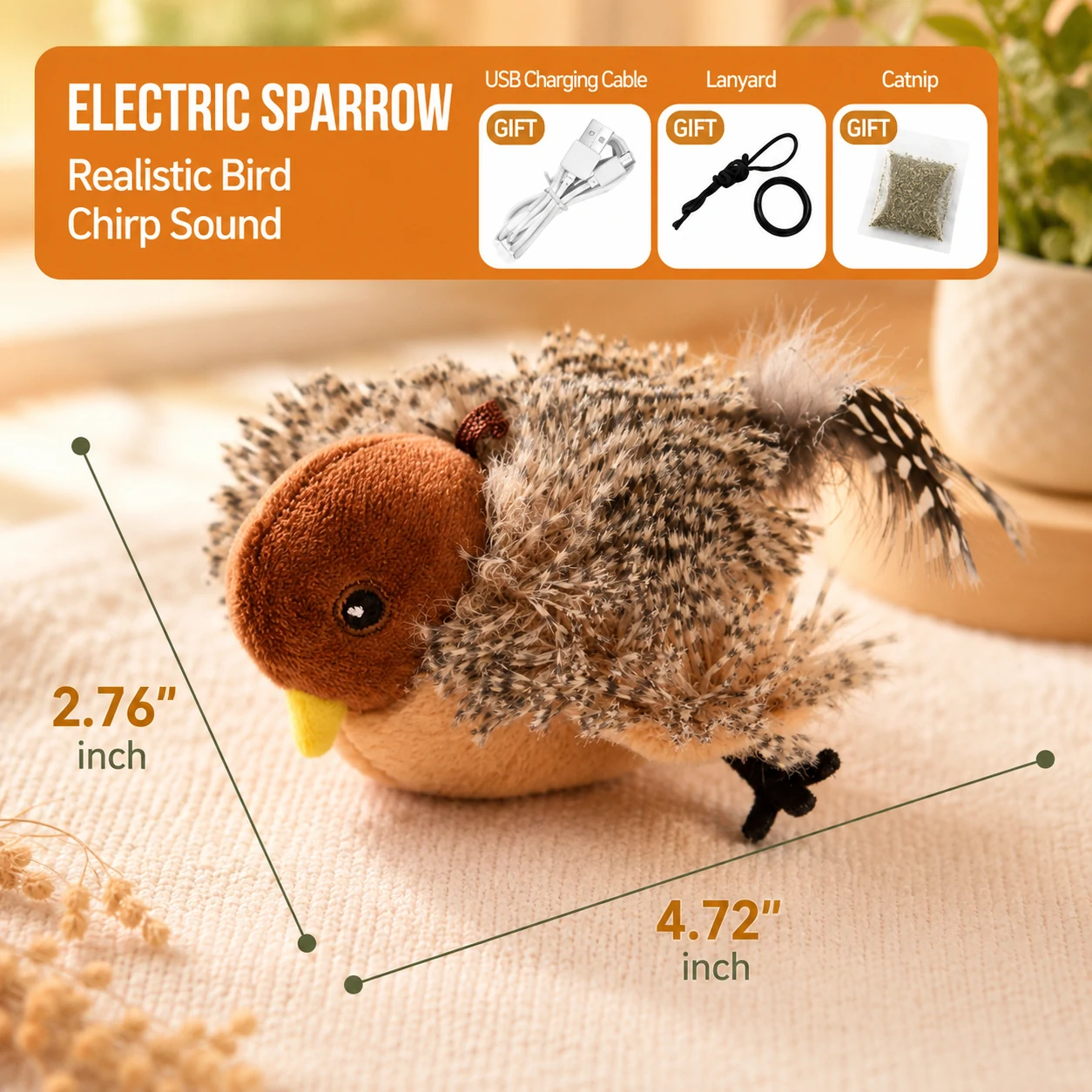 Interactive Flapping Bird Cat Toy - Image 17