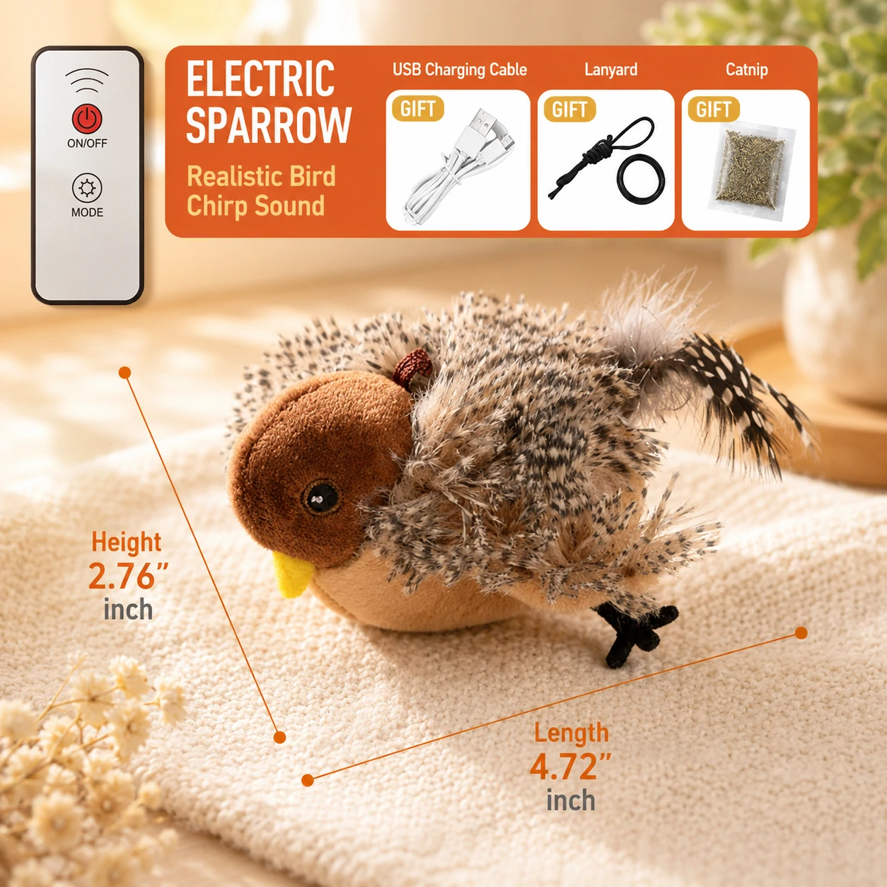 Interactive Flapping Bird Cat Toy - Image 18