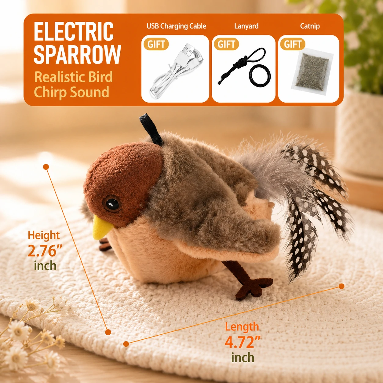 Interactive Flapping Bird Cat Toy - Image 16