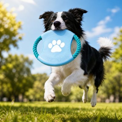 Interactive Rope Flying Disc Dog Toy for Small Large Dogs