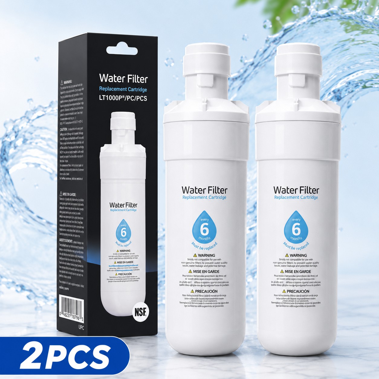 Universal LT1000P Refrigerator Water Filter Replacement Cartridge - Image 6
