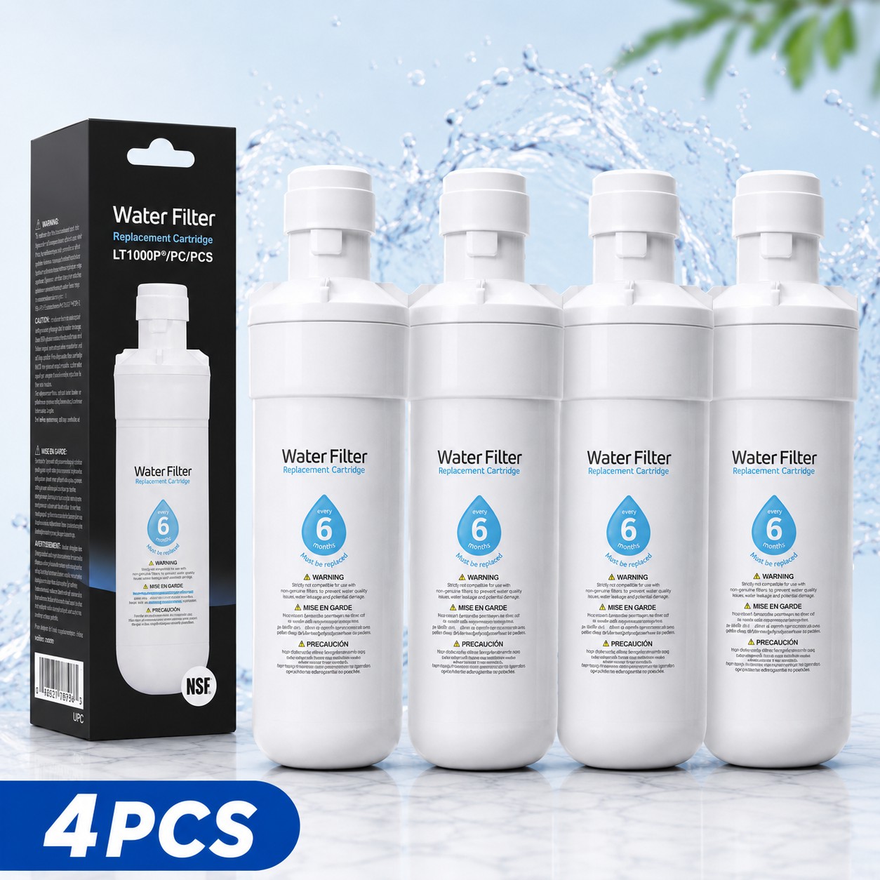 Universal LT1000P Refrigerator Water Filter Replacement Cartridge - Image 7