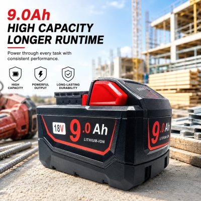 18V 9.0Ah Replacement Battery for Milwaukee M18 Tools