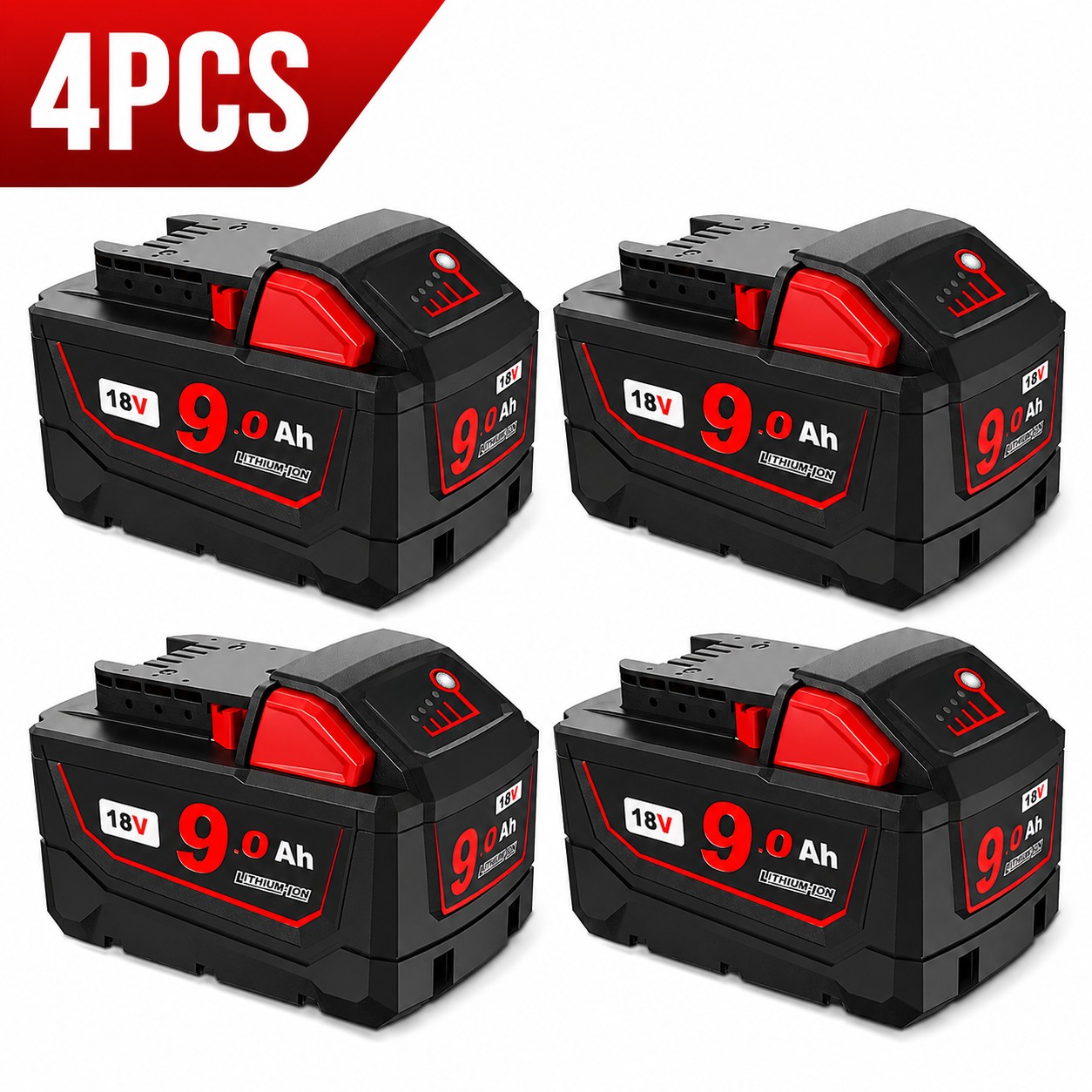 18V 9.0Ah Replacement Battery for Milwaukee M18 Tools - Image 6