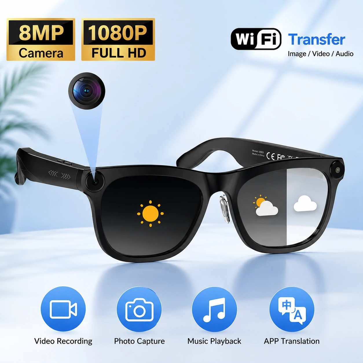 AI Camera Glasses with Translation Features - Image 8